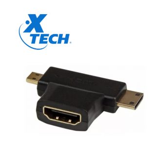 Adaptador De Micro Y Mini Hdmi Macho A Hdmi Hembra Xtc-355